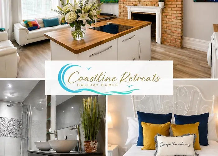 Haven - Brought To You By Coastline Retreats - Grand 2 Bedroom Luxury - 3 Mins Walk To Beach - Superfast Wifi - Sleeps 6